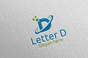 Letter D Digital Marketing Logo 74