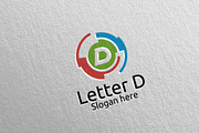 Letter D Digital Marketing Logo 77