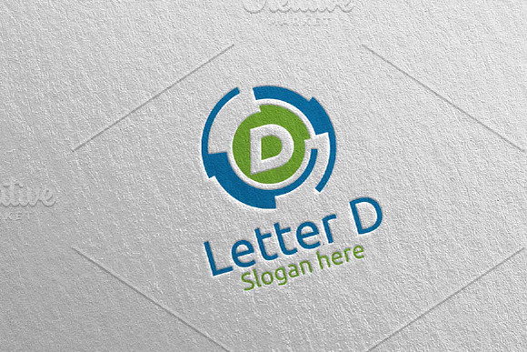 Letter D Digital Marketing Logo 77 in Logo Templates - product preview 2