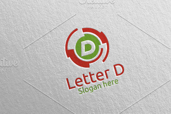 Letter D Digital Marketing Logo 77 in Logo Templates - product preview 3