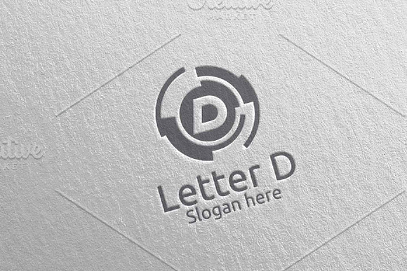 Letter D Digital Marketing Logo 77 in Logo Templates - product preview 4