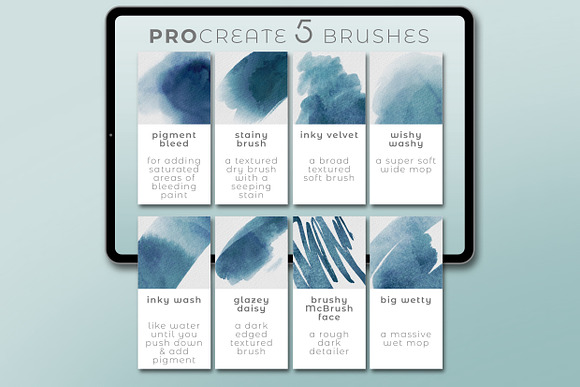 EVERYTHING WATERCOLOUR for Procreate in Add-Ons - product preview 20