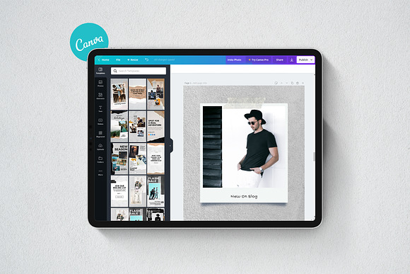 Journal Stories and Post | Canva in Instagram Templates - product preview 1