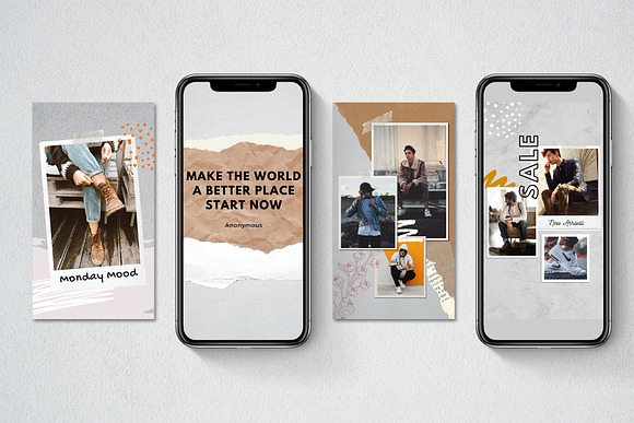 Journal Stories and Post | Canva in Instagram Templates - product preview 3