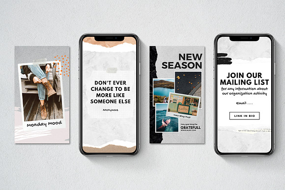 Journal Stories and Post | Canva in Instagram Templates - product preview 4