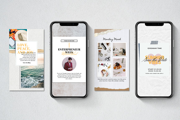 Journal Stories and Post | Canva in Instagram Templates - product preview 7