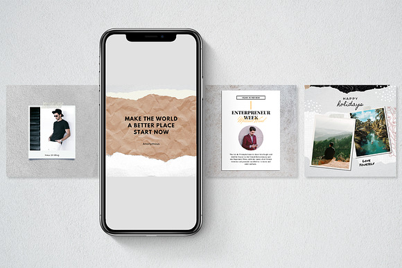 Journal Stories and Post | Canva in Instagram Templates - product preview 12