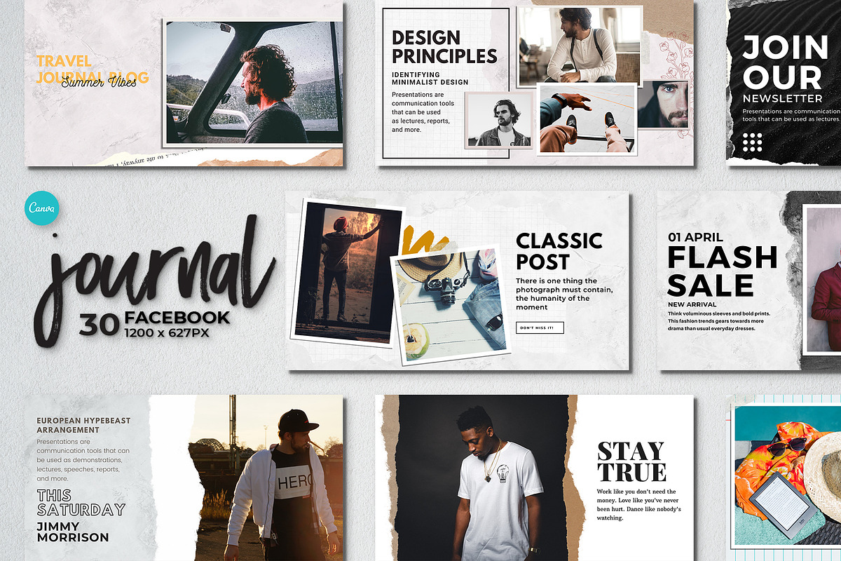 Journal Facebook | Canva in Facebook Templates - product preview 8