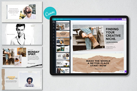 Journal Facebook | Canva in Facebook Templates - product preview 1