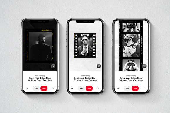 Pinterest Film Frame in Pinterest Templates - product preview 2