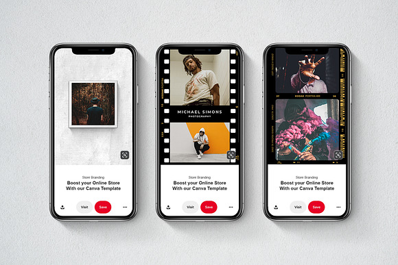 Pinterest Film Frame in Pinterest Templates - product preview 4