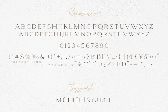 Gamour - Elegant Serif Font + Bonus in Serif Fonts - product preview 5