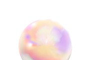 Marble ball in holographic colours