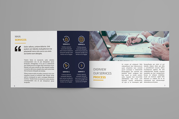A5 Simple Brochure in Brochure Templates - product preview 1