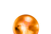 Pink gold sphere with glares