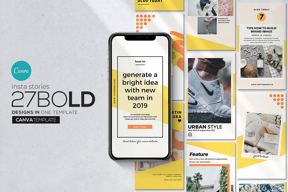 Canva Stories Bold in Instagram Templates - product preview 8