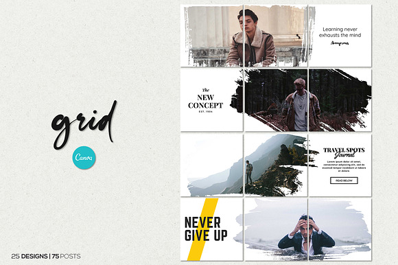 Agenda Insta Grid (Triple Posts) in Instagram Templates - product preview 7