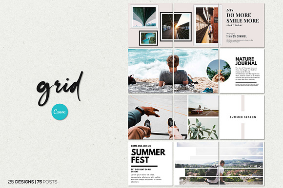 Agenda Insta Grid (Triple Posts) in Instagram Templates - product preview 9