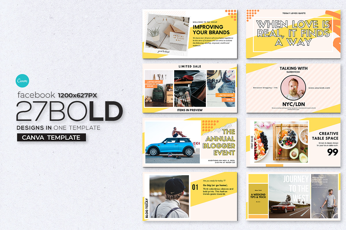 Bold Post Banners in Facebook Templates - product preview 8