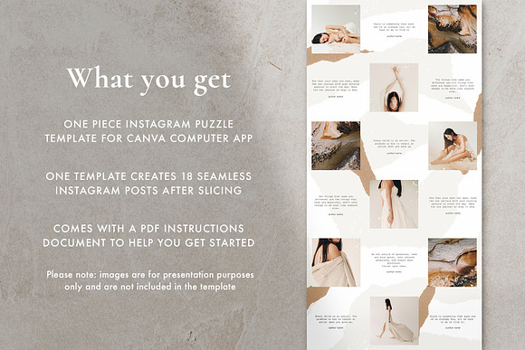 Thea Instagram puzzle | CANVA in Instagram Templates - product preview 3