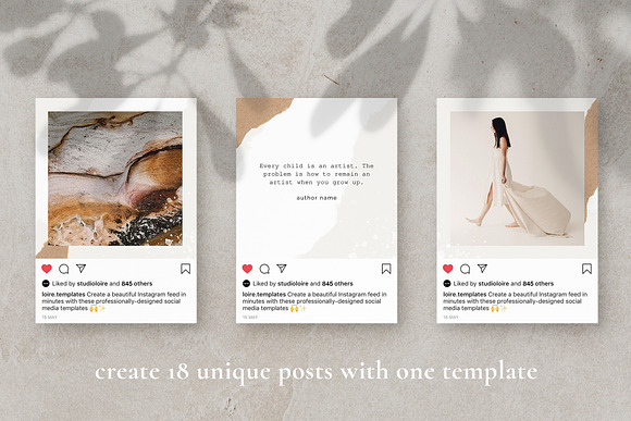 Thea Instagram puzzle | CANVA in Instagram Templates - product preview 5