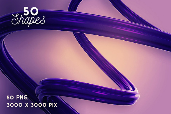 50 Swirls 1 - 3D PNG Shapes in Objects - product preview 2