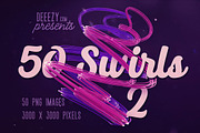 50 Swirls 2 - 3D PNG Shapes