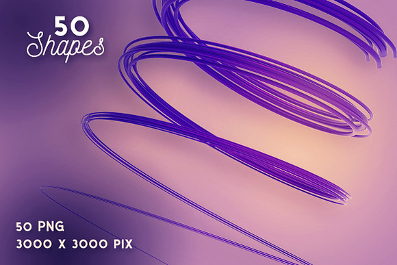 50 Swirls 2 - 3D PNG Shapes in Objects - product preview 3