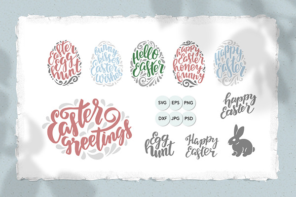 Happy Easter - SVG cut files