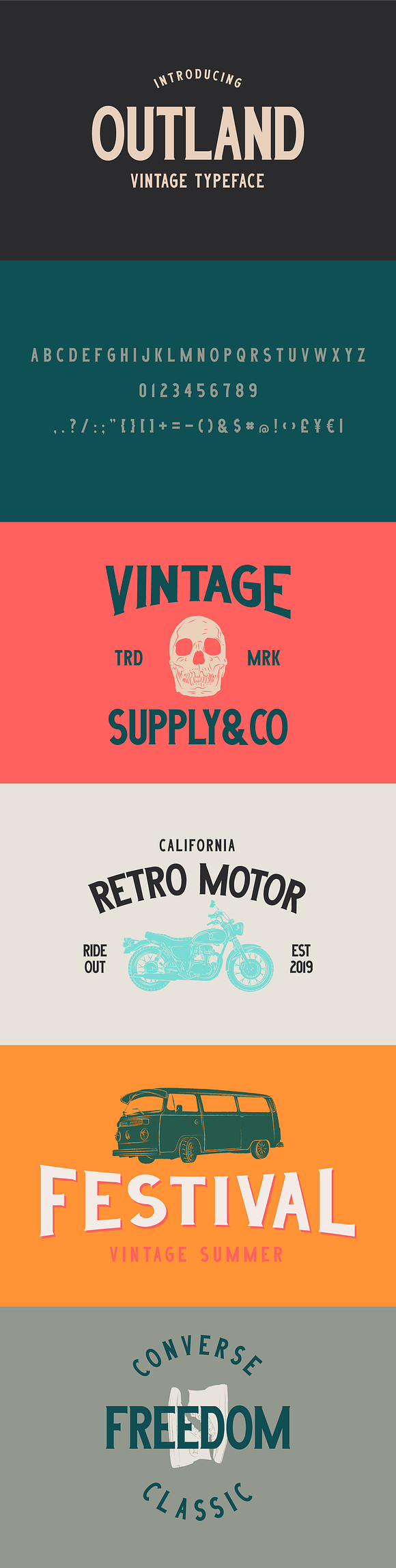 Outland - Vintage Typeface in Display Fonts - product preview 5