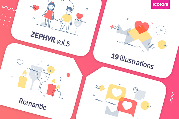 Zephyr 05 - Romantic and love in Illustrations - product preview 2