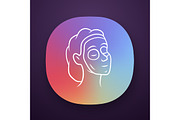 Cosmetic facial clay mask app icon