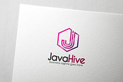 Java Hive Letter J Logo