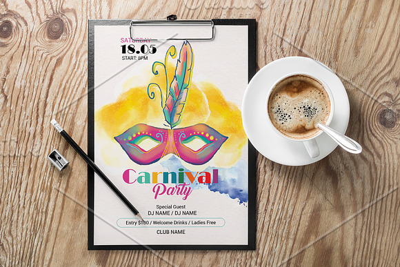 Carnival Party Flyer -V03 in Flyer Templates - product preview 1