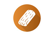 Roast flat design glyph icon