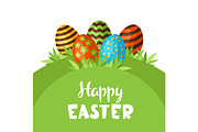 Happy Easter background with holiday