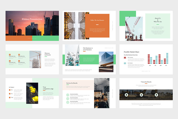 Kumeo : Construction Powerpoint in PowerPoint Templates - product preview 1