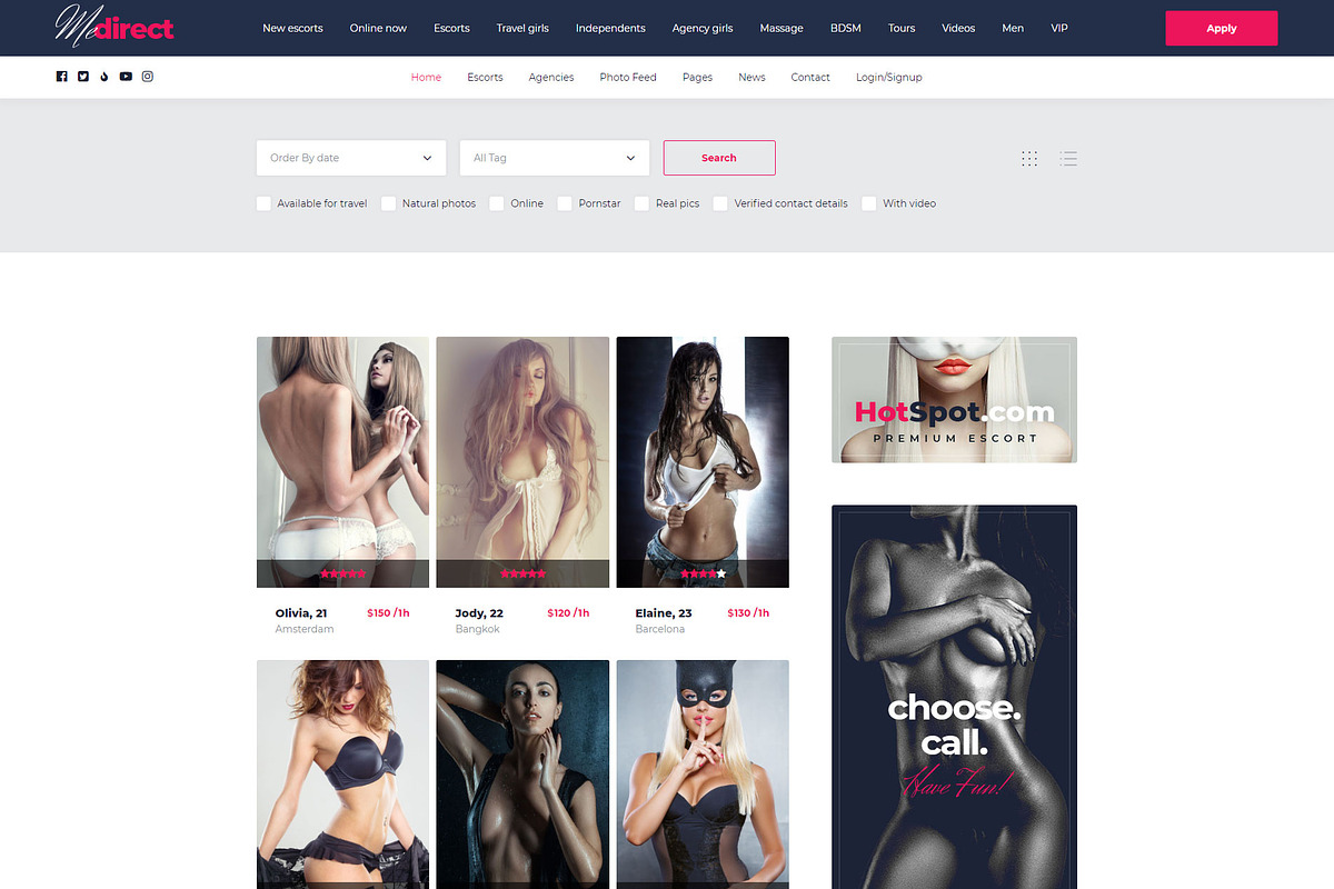Medirect - Escort Directory Theme in WordPress Business Themes - product preview 8