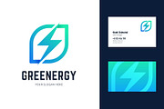 Green energy logo.