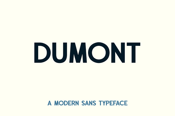 Dumont Typeface