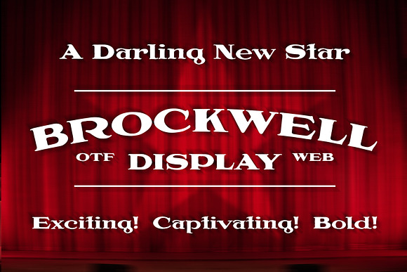 Brockwell Display - OTF & WOFF Fonts in Display Fonts - product preview 2