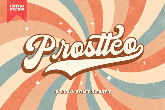 PROSTTEO - Bold Script Font in Script Fonts - product preview 2