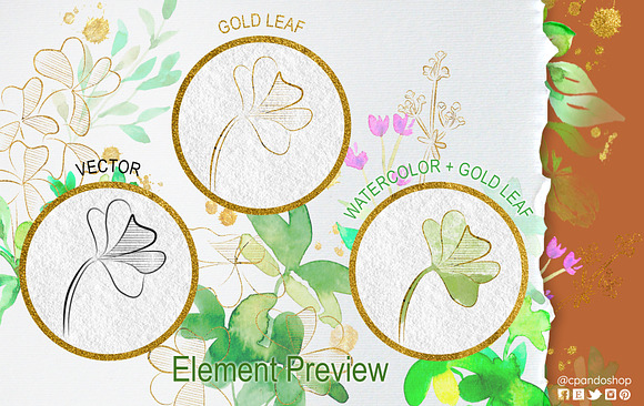 Saint Patrick Watercolor Clip arts in Illustrations - product preview 2