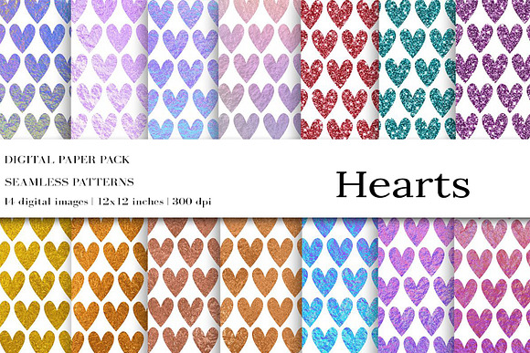 Heart Seamless Patterns in Patterns - product preview 1