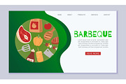 Barbeque cooking web template with