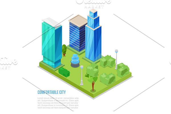 Comfortable city and smart building