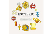 Esoteric symbols and occult objects