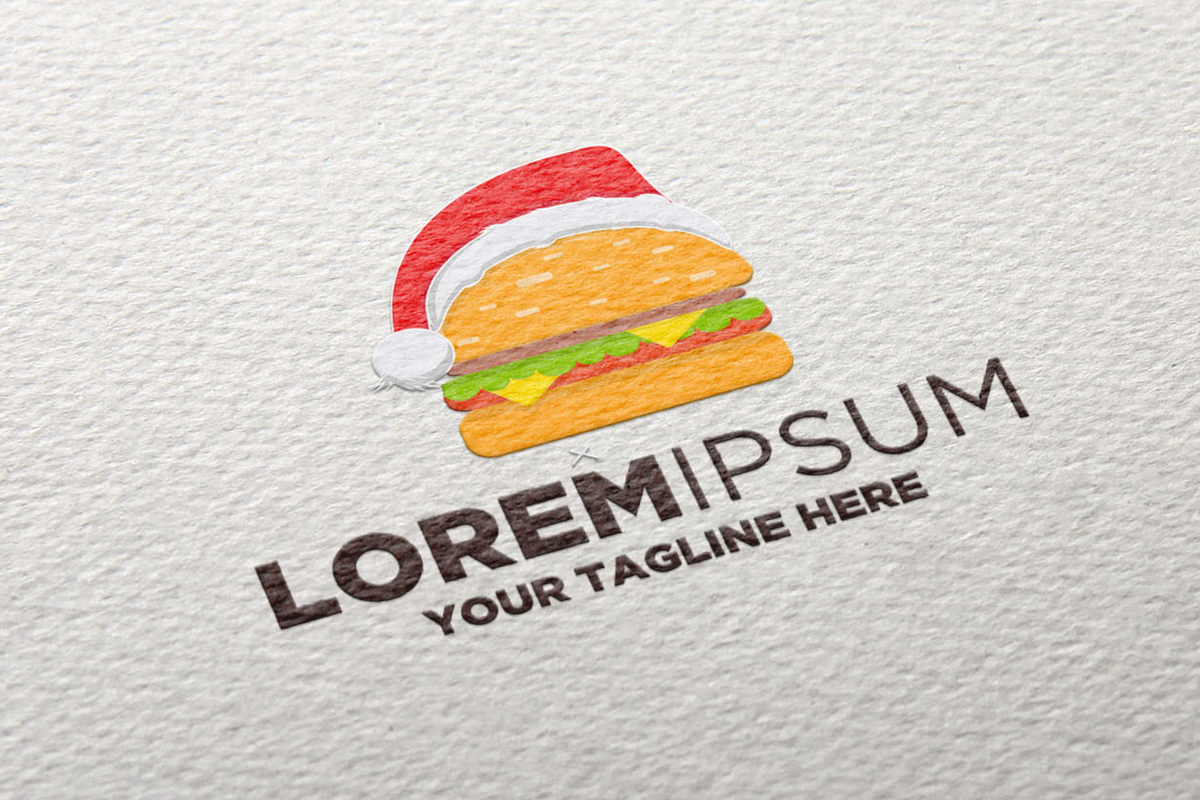 Burger Christmas in Logo Templates - product preview 8