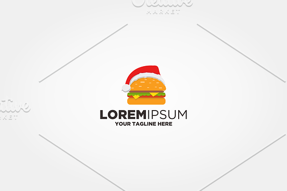 Burger Christmas in Logo Templates - product preview 1