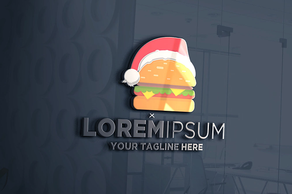 Burger Christmas in Logo Templates - product preview 2